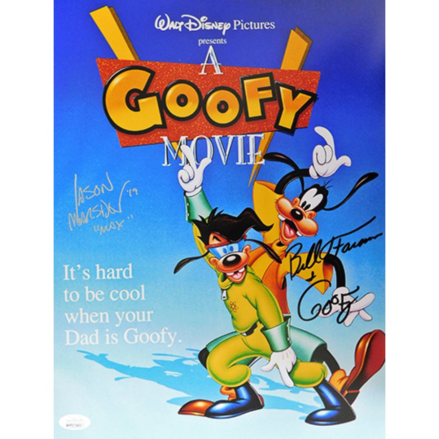 A Goofy Movie Bill Farmer Jason Marsden Signed 11x14 Photo JSA